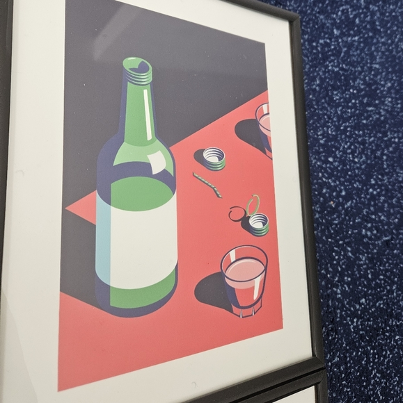 Koreatown Inspired Art Deco Framed Artwork Set (8.5 x 10.5) - Picture 6 of 6